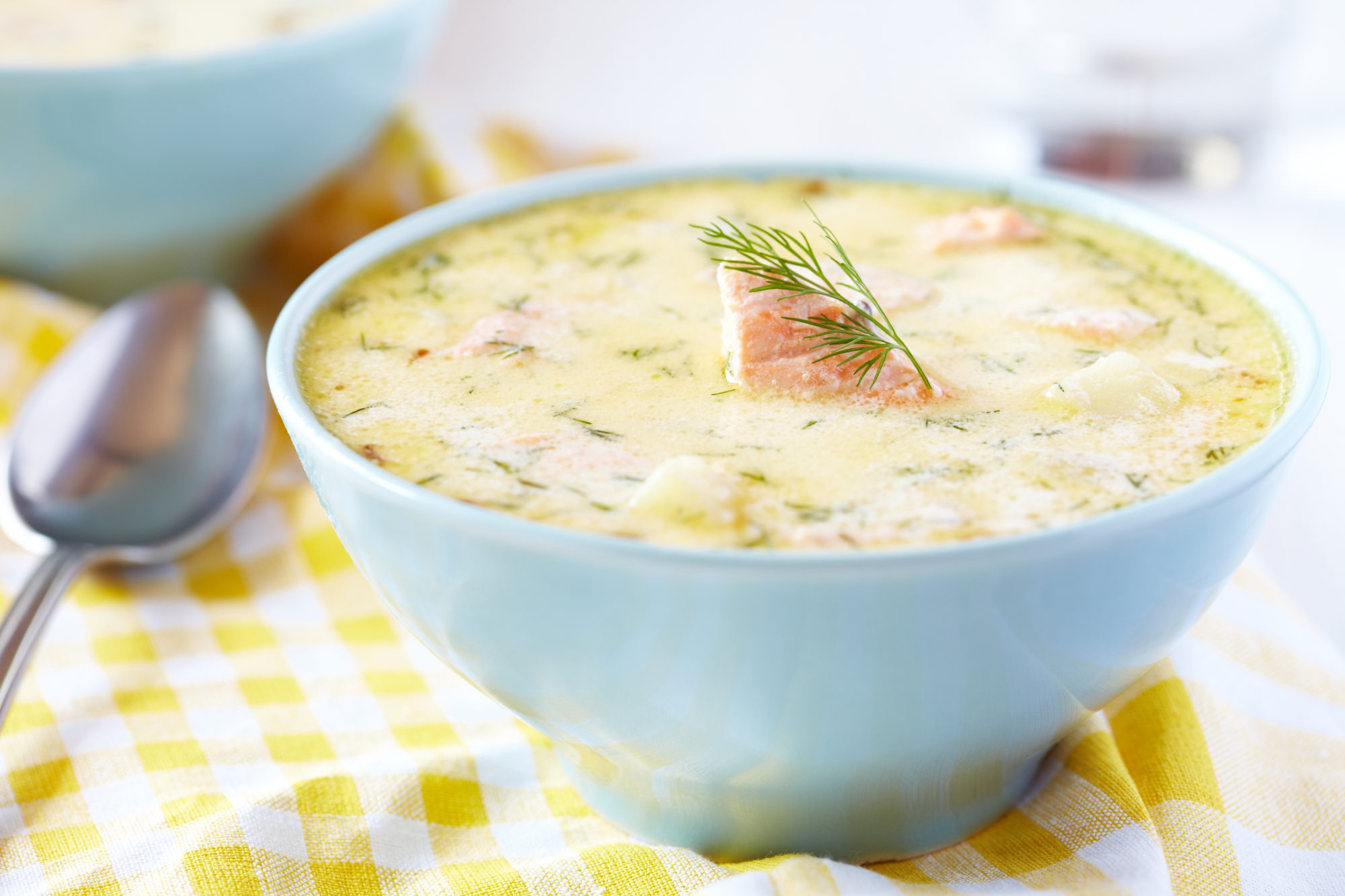 fiskesuppe i skål