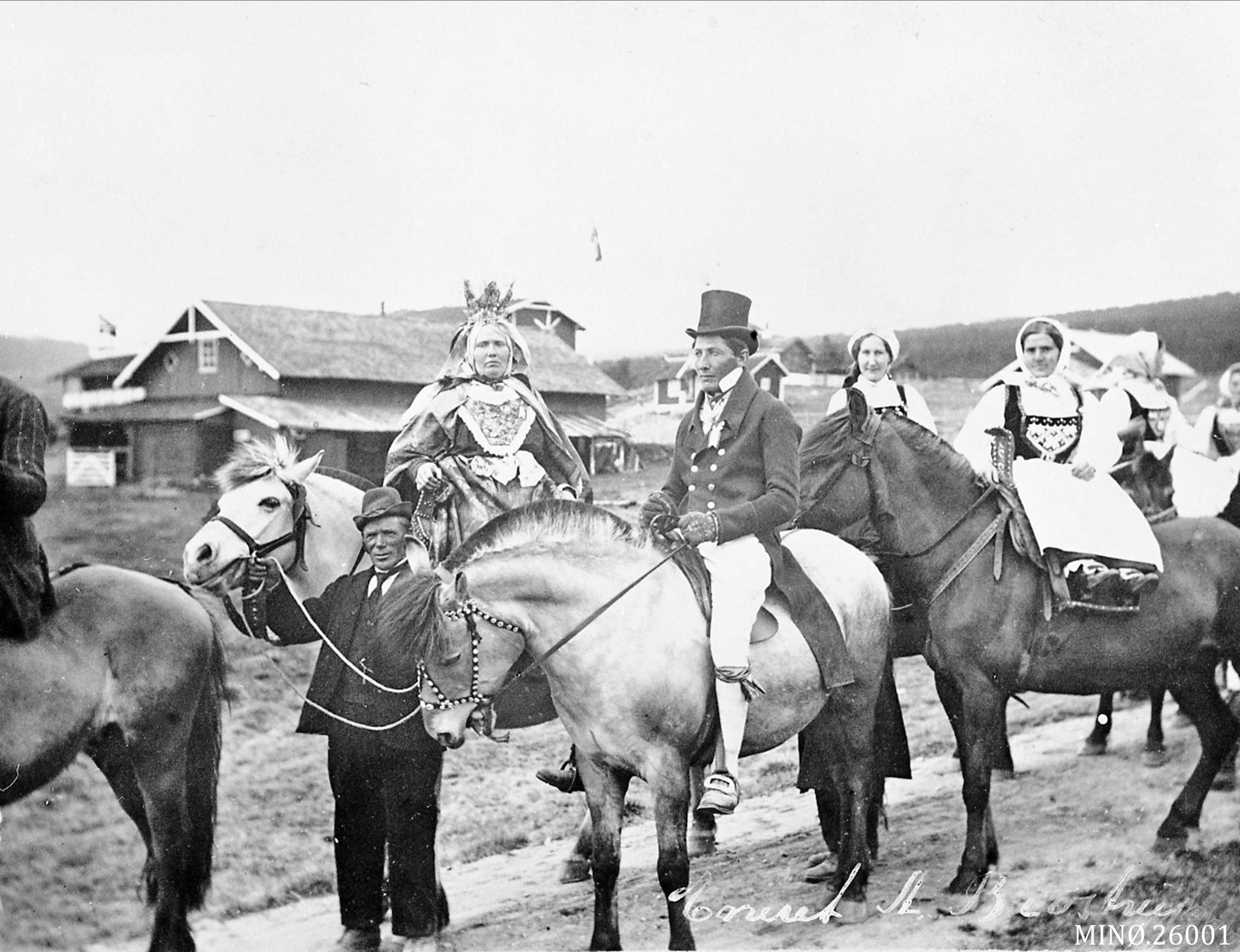 Brudefølge i Hedmark, 1914