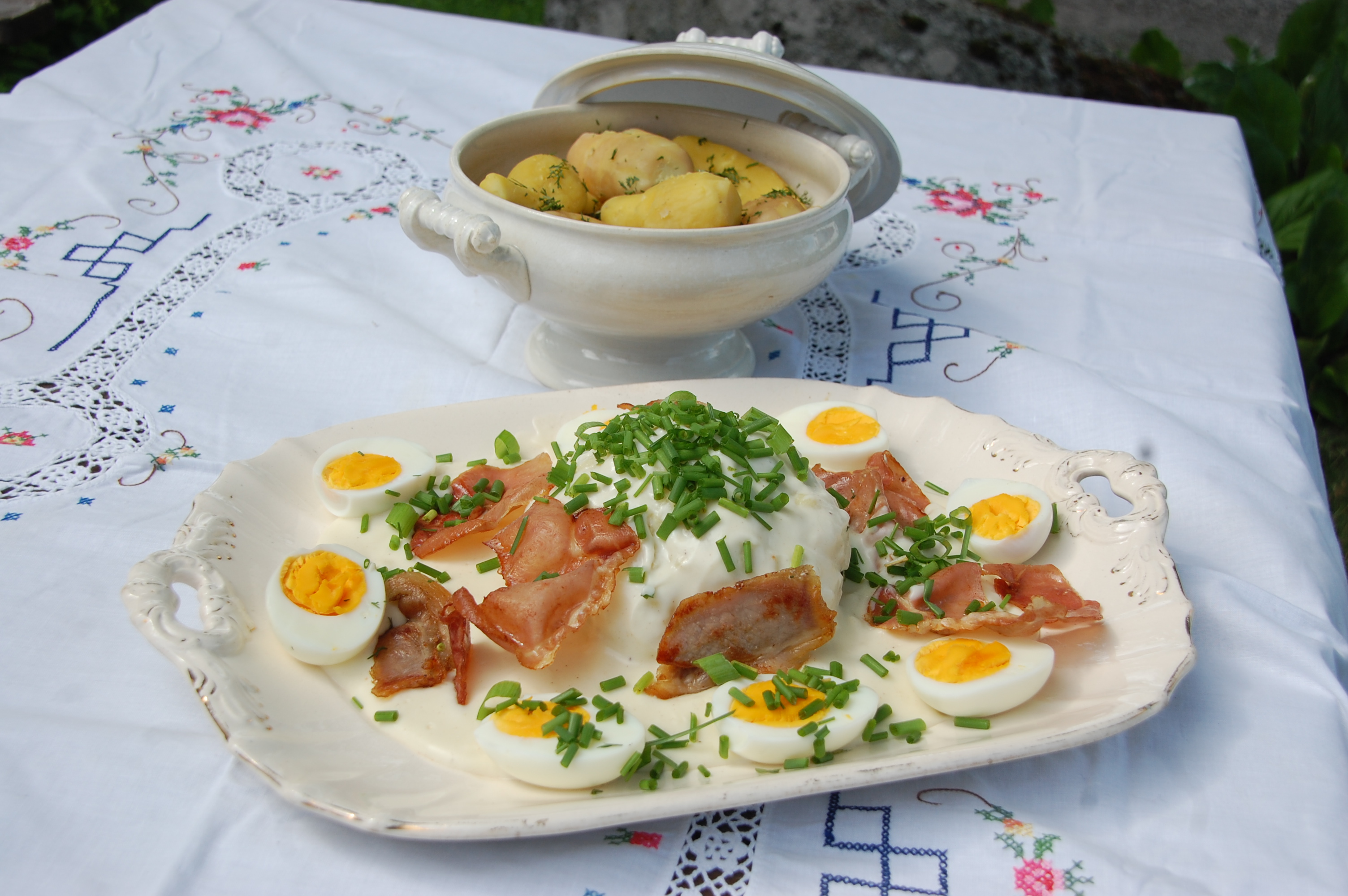 blomkål flesk