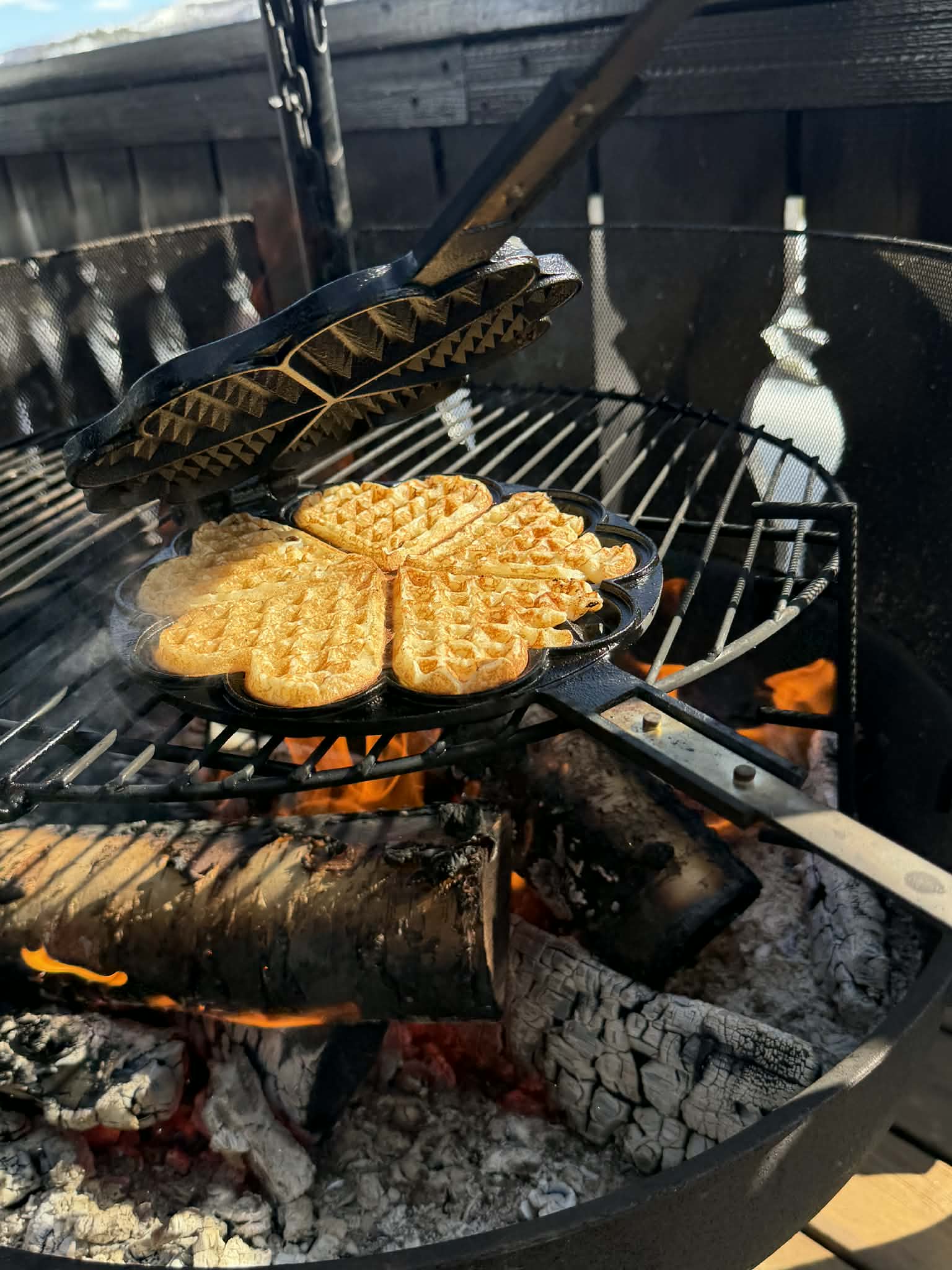 Vaffel på bål